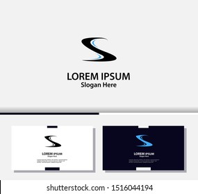 Letter S logo and icon, vector design template.EPS10