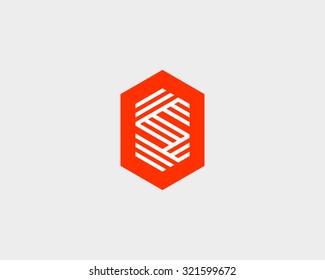 Letter S logo icon vector design. Creative line symbol.