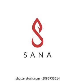 Identidad del logotipo de la letra s. Diseño inicial simple del logotipo s para la identidad visual