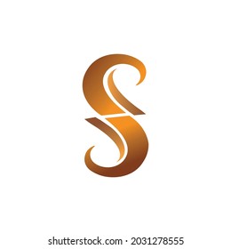 letter s logo illustration element vector design template