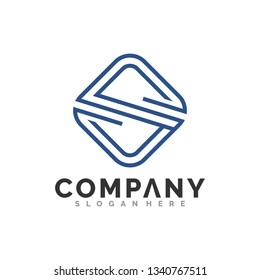letter S logo illustration, vector and icon