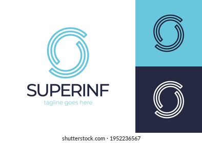 Letter S logo. Infinity Letter S Logo Design Template. Vector logotype design for business.
