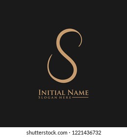 Letter S Logo. Initial Letter Design Vector Luxury Colors [Converted]