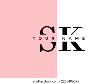 letter S, logo K, suitable for the company's initial symbol.