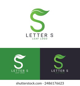 Letter S Logo - S Leaf Logo for Your Brand