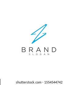 Letter S Logo Line Design Inspiration Vector Illustration . Electric Line Logo Design