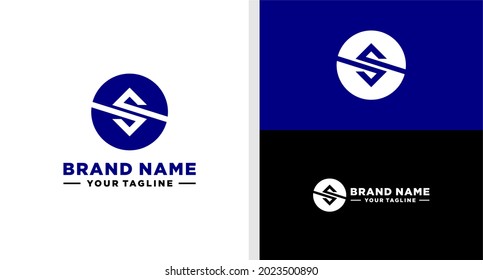 LETTER A AND LETTER S LOGO LINE EDITABLE