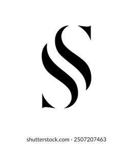 Letter S logo with lines similar to law paragraphs