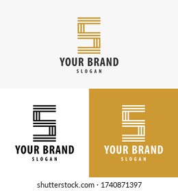 LETRA ES LOGO. CONCEPTO DE DISEÑO MÍNIMO