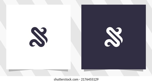 letter s logo with minimal design