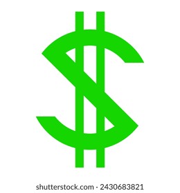 Letter S logo. Modern abstract dollar sign icon or letter S. Vector illustration isolated on white background.