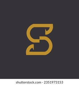 Letter S logo with modern creative design idea