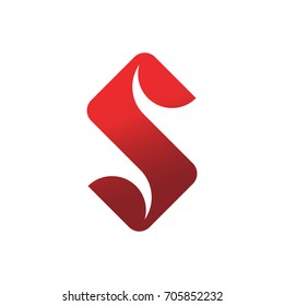 letter S logo. modern minimalistic logo concept