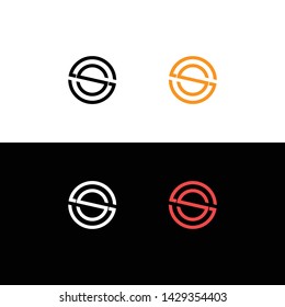 Letter S logo set. Brand logo, icon - Vector