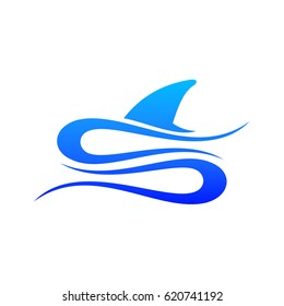 Letter S Logo With Shark Fin