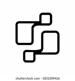 logotipo de la letra S, sencillo y limpio