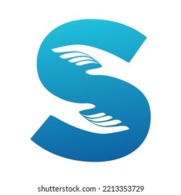 letter s logo , simple and clean