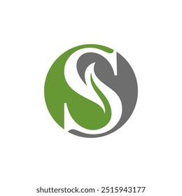 Logotipo de la letra S simple, limpio y elegante
