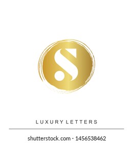 Letter S Logo Simple Elegant Initial Sign Symbol Icon.