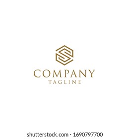 a letter S logo simple, elegant, sophisticated, luxuary  to convey the message of finance and growth. it is suitable for large and small companies.
