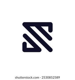 Letter S logo with simple idea design