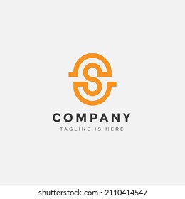 letter s logo, simple modern icon initial S.