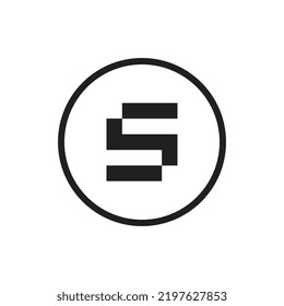 Letter S logo with simple and modern style - Vector