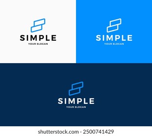 logo de la letra s, símbolo simple letra S
