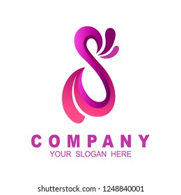 Letter s logo , simple logo and template logo, logo ready to use