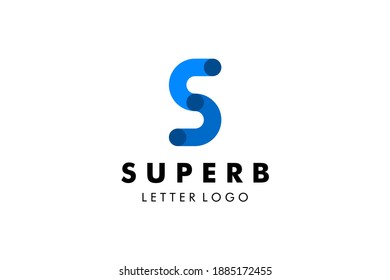 Letter S Logo : Suitable for Company Theme, Technology Theme, Initial Theme, Infographics and Other Graphic Related Assets.