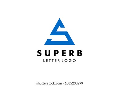 Letter S Logo : Suitable for Company Theme, Architecture Theme, Technology Theme, Initial Theme, Infographics and Other Graphic Related Assets.