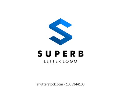 Letter S Logo : Suitable for Company Theme, Technology Theme, Initial Theme, Infographics and Other Graphic Related Assets.