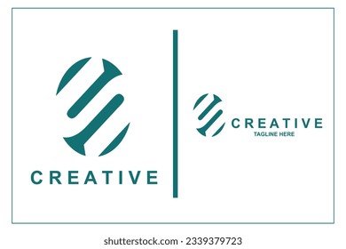 the letter S logo is suitable for use in any case, be it industry, business, etc