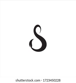 Letter S logo / symbol - vector icon ,Leaf logo
