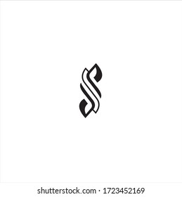 Logotipo/símbolo de la letra S - icono vector, logotipo de hoja