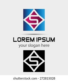 Letter S logo symbol - vector icon
