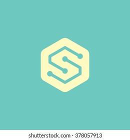 Letter S logo / symbol - vector icon