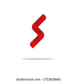 Letter S logo + tape suitable for icon,film company,music company,etc.
