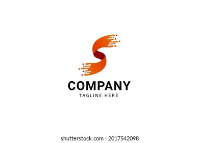 Design-Vorlage für die Logo-Technologie von Letter S