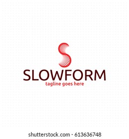 Letter S logo template. Corporate branding identity. Vector logotype 