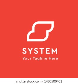 letter s logo template design for business company, corporate, abstract
