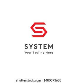 letter s logo template design abstract for business company