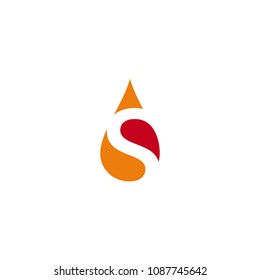 letter S logo template oil concept
