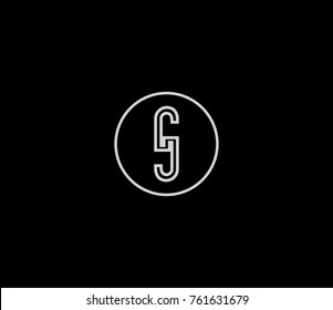 Letter S logo template. s letter on black background