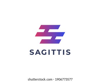 Plantilla del logotipo de la letra S. Logotipo creativo único. Icono del vector.