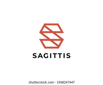 Plantilla del logotipo de la letra S. Logotipo creativo único. Icono del vector.