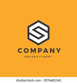Letter S logo template. Unique modern creative logotype. Vector icon.
