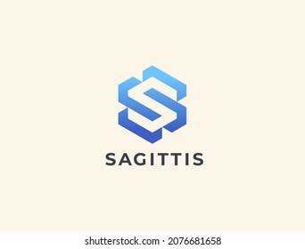 Letter S logo template. Unique modern creative logotype. Vector icon.
