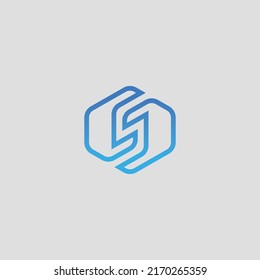 Letter S logo template. Unique modern creative logotype. Vector icon.