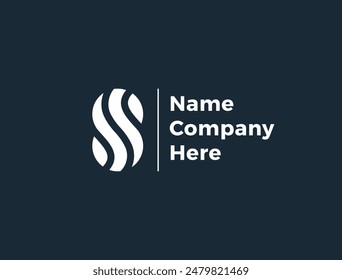 Letter S logo template. Unique modern creative logotype. Vector icon.